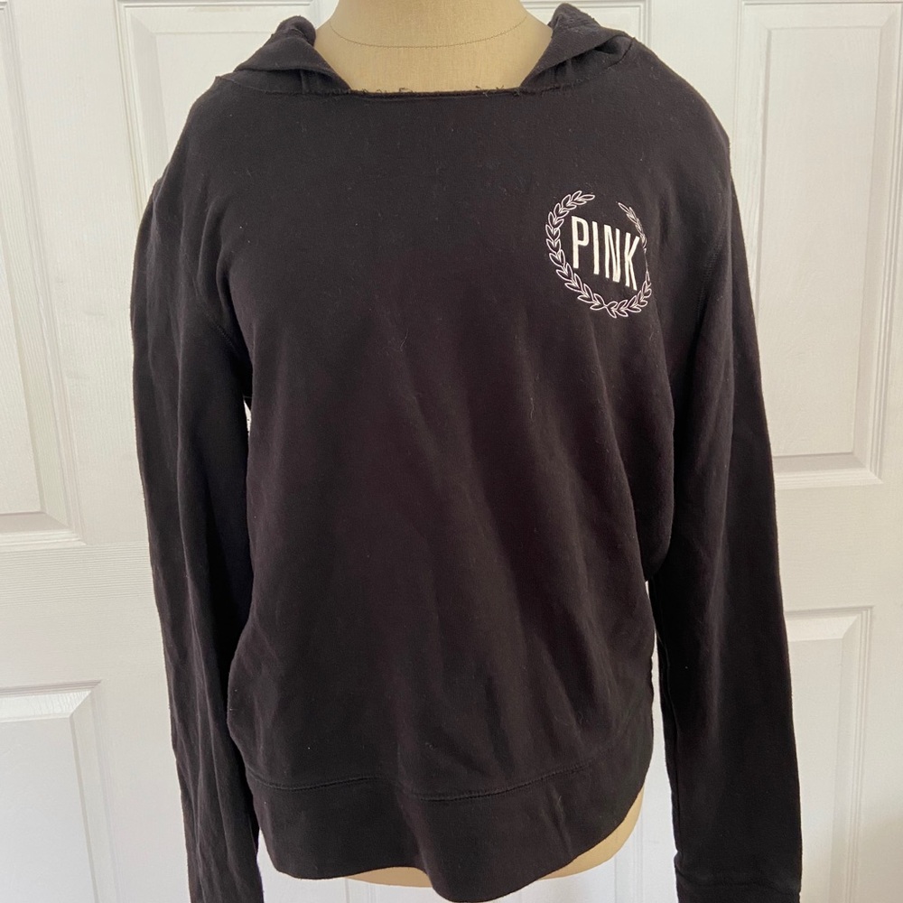PINK Cropped Hoodie